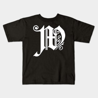 Silver Letter W Kids T-Shirt